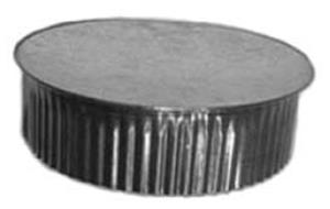 65 4IN RND END CAP-CRIMPED 6504