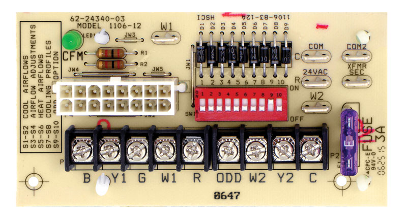 62-24340-05 ECM INTER-FACE CONTROL BOARD