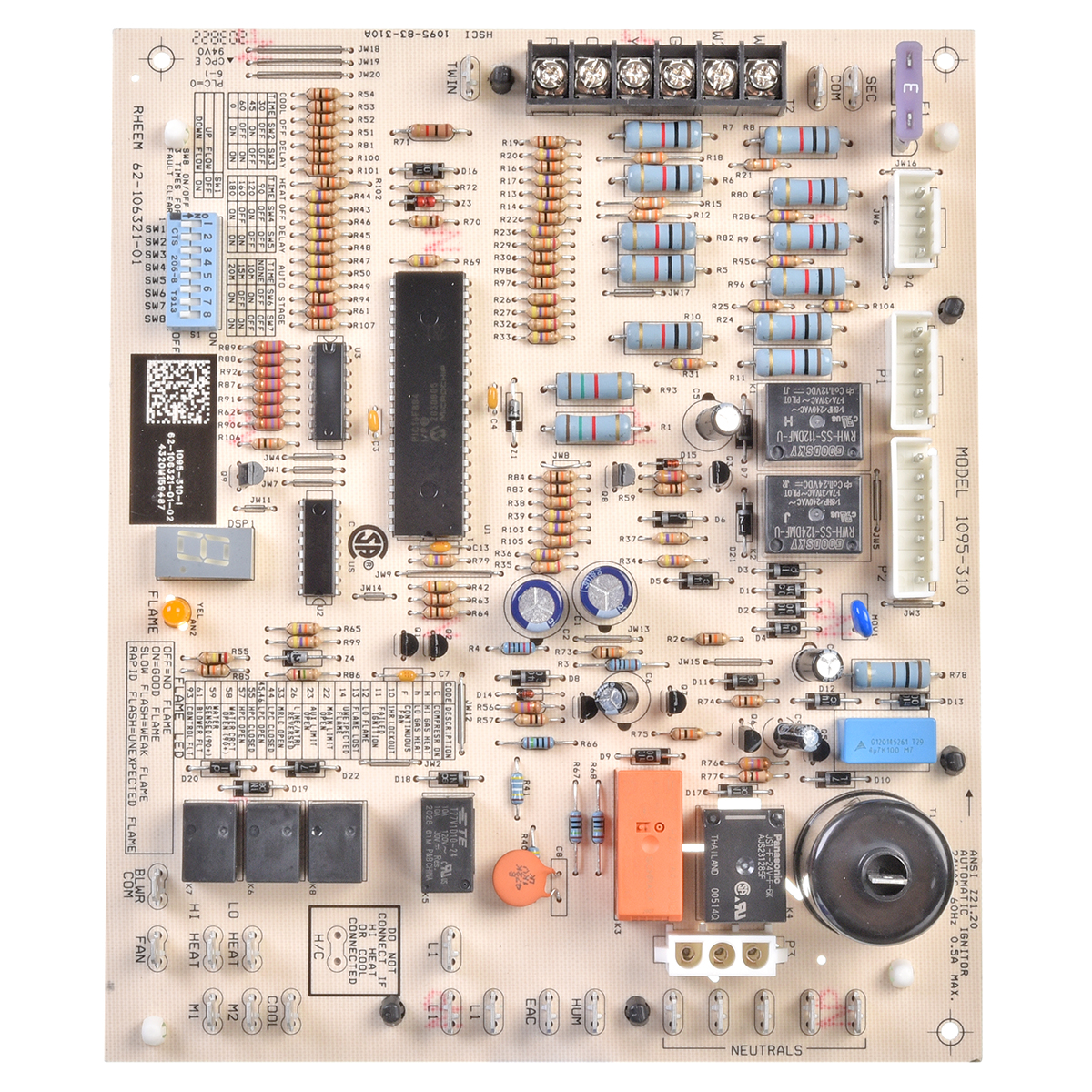 62-106321-01 FURNACE CNTL BOARD  R96TA